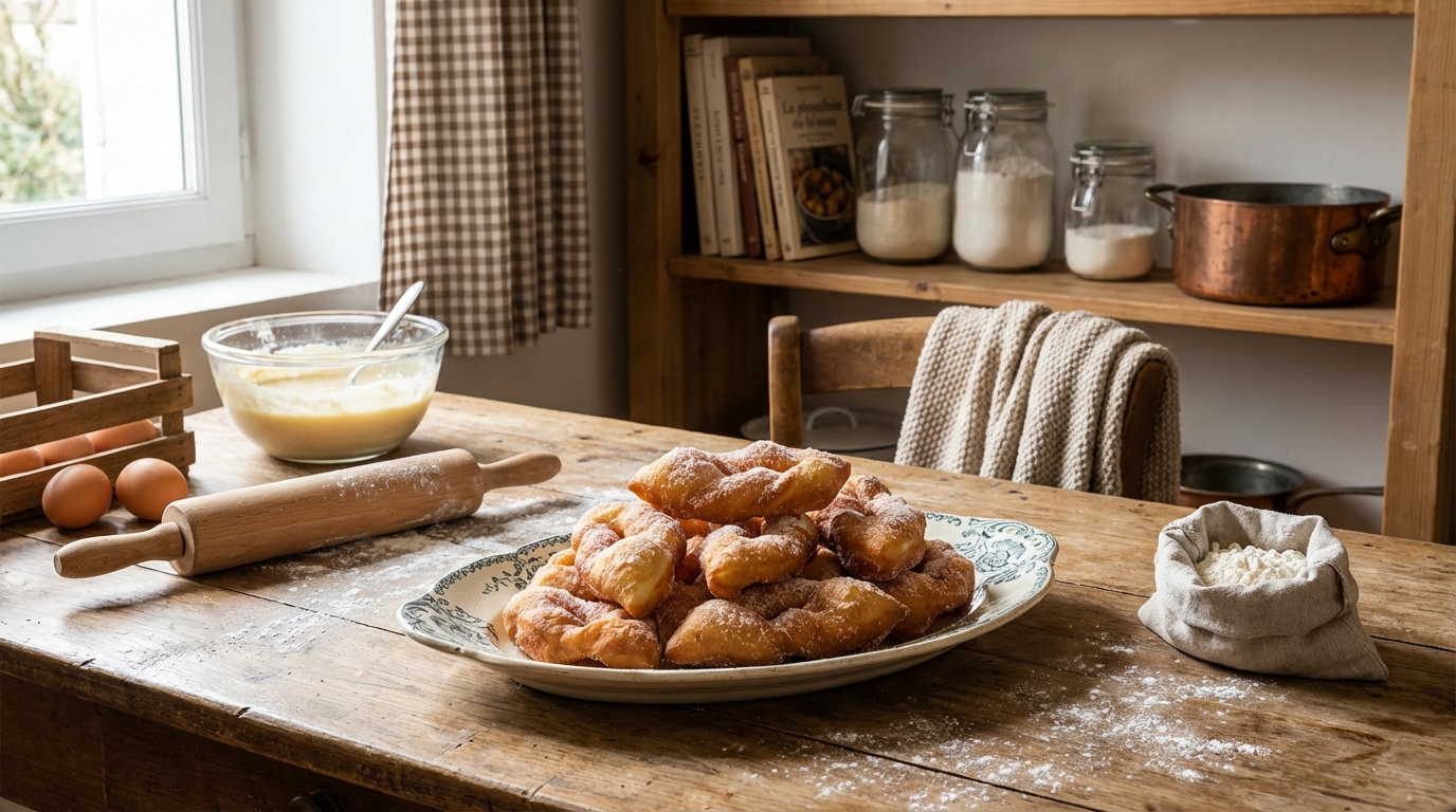 découvrez la recette familiale inratable des bugnes moelleuses, un délice traditionnel parfait pour régaler toute la famille avec douceur et gourmandise.