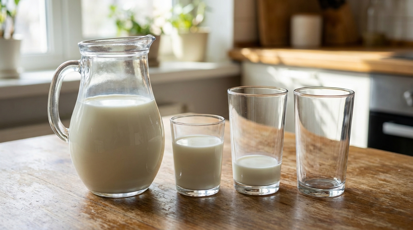 découvrez combien de verres de lait vous obtenez avec 250ml, pour mieux gérer votre consommation quotidienne.