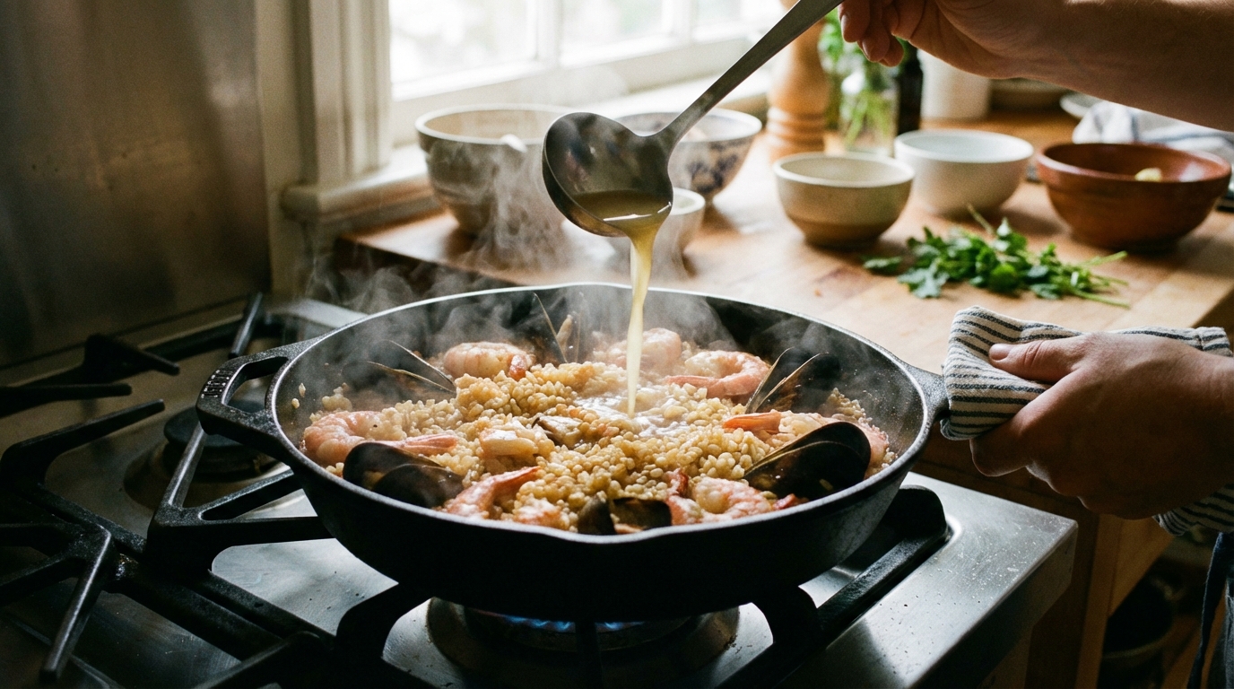 découvrez nos astuces pour réchauffer la paella parfaitement, sans qu'elle devienne sèche ou collante, et retrouver toutes ses saveurs.
